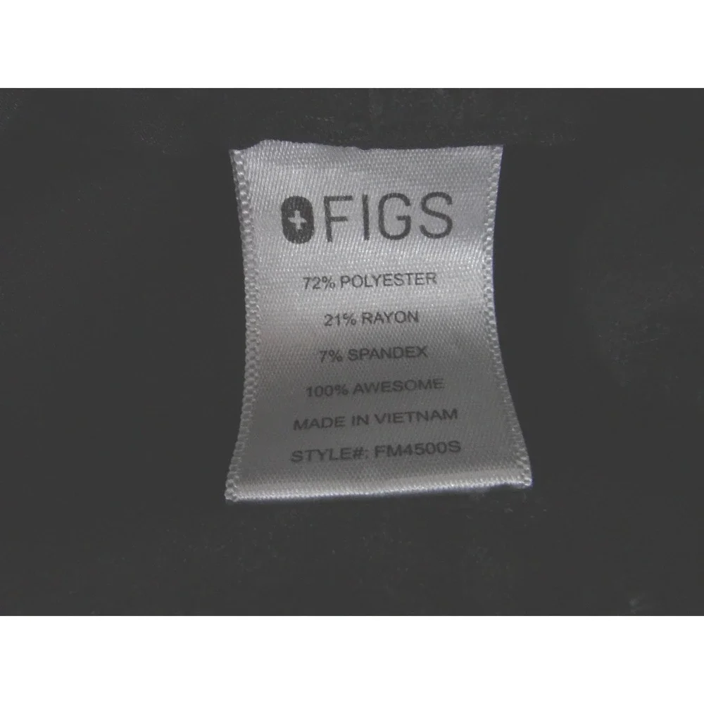 FIGS Technical Collection Black Scrub Pants FM4500S Mens Small S Elastic Waist